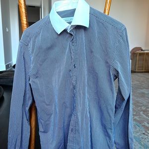 White collared striped button down Size S Women’s